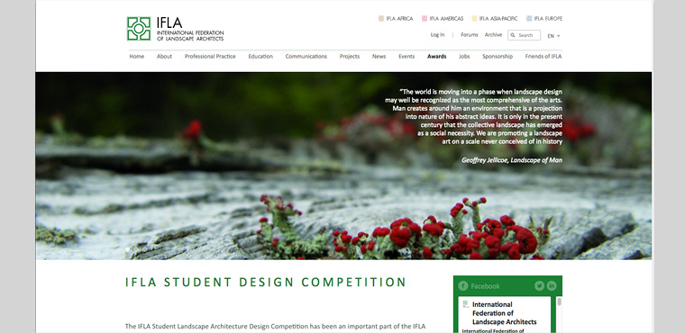 Website รวมแหล่งประกวดแบบ Arch+Design Competition 